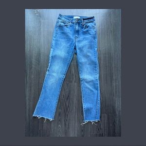 Size 26 Francesca’s Harper Jeans High Rise Cropped Flare